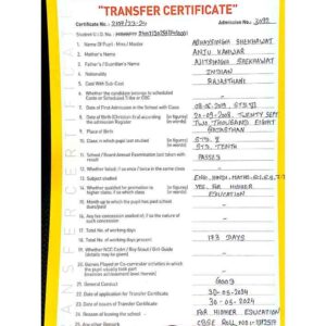 Transfer Certificate - Bright Campus & Bright International School