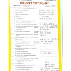 Transfer Certificate - Bright Campus & Bright International School