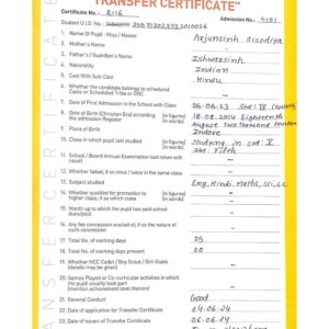 Transfer Certificate - Bright Campus & Bright International School